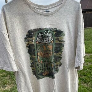 Delta pro Mens drinking beer comical short sleeve tee